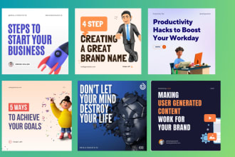 design carousel for facebook, instagram and linkedin