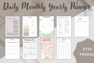 create a customized printable planner, calendar