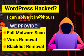do wordpress malware and virus removal, recover hacked website