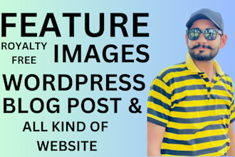 design a blog post feature image for your wordpress website