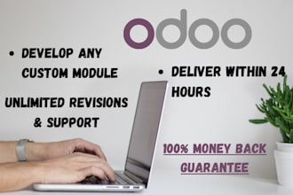 develop, customize odoo modules, fix bugs and errors