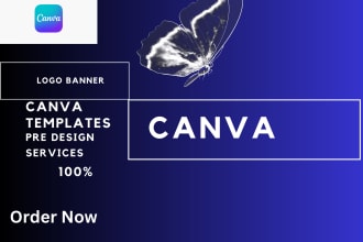 design editable templates or any needed promo files in canva or redesign