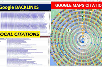 google map citations for local seo and gmb ranking