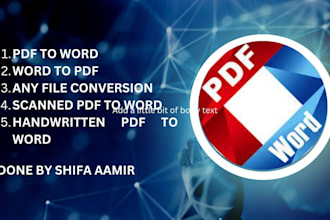 convert pdf to word or word to pdf