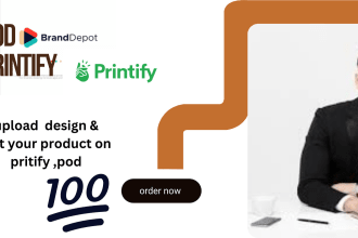 setup shopify etsy print on demand store, printful printify, pod business