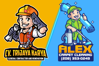 draw cartoon character for your business logo