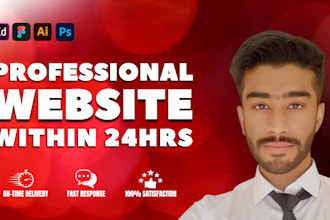 design website with html, css, bootstrap in 24h