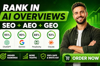 boost ai visibility score to rank in chatgpt, gemini, claude with GEO, aeo, SEO