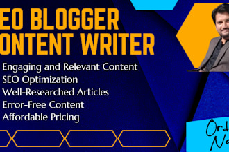 do seo website content writing, blog writing and creative writing