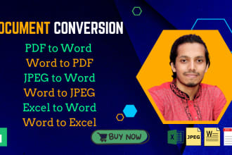 convert your PDF, word and image, and rewrite your project