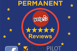 add 5 star positive review on your google, facebook, trustpilot profile