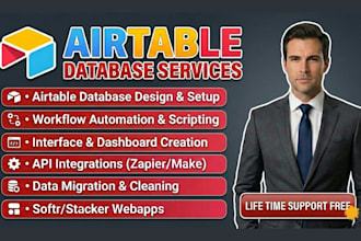 build airtable databases with interfaces, automations and scalable workflows