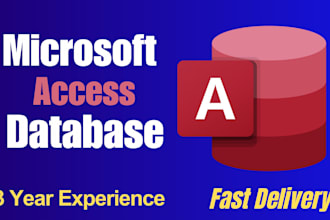 your any ms access job , microsoft access database project