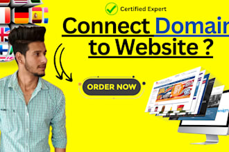 connect domain to website, shopify, wix ect
