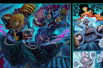 color manga, comic, anime or ilustration