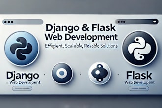 be your backend developer django flask