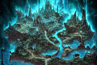 make custom fantasy map for you