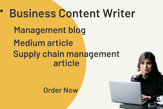 streamlined medium article and blog management by business content writer