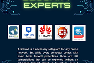 provide security solutions using firewall, waf and load balancer