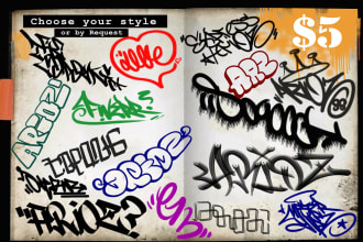 create graffiti tag in my style for your name