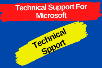 provide technical support for microsoft