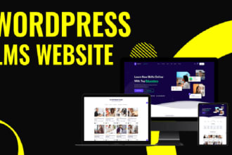develop wordpress lms website with learndash lms