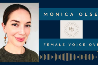 record a commercial female voice over
