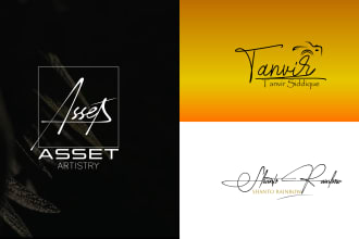 design hand drawn signature logo, and line art