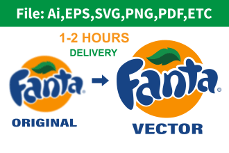 vector tracing or convert to vector file, redraw logo to ai,svg,eps,png,pdf