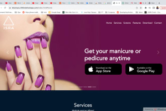 make beauty salon website, hair extension, spa and barber website