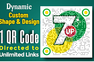 create all type of custom, dynamic qr code designs with logo