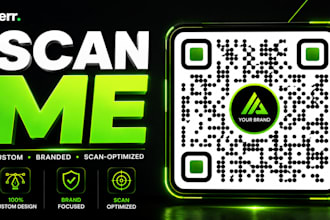 create all type of custom, dynamic qr code designs with logo