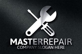 make luxury handyman, home repair, remodeling,  roofing logo