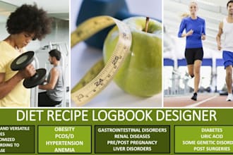 design a diet recipe logbook according to your disease