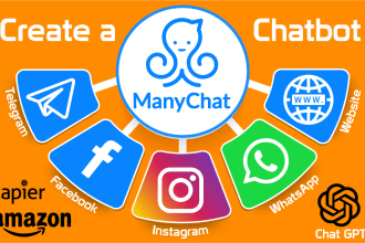create meta platforms or social media chatbot using manychat