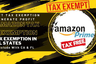 help you tax exempted on amazon, zoro and walmart with prime on my llc