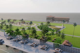 do landscape designing, and exterior visualizing projects