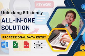do data entry, typing, copy paste and online research