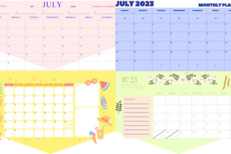 do custom planners, journals, wall and desk calendars 2025