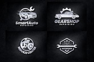 do auto repair auto detailing or car wash logo design