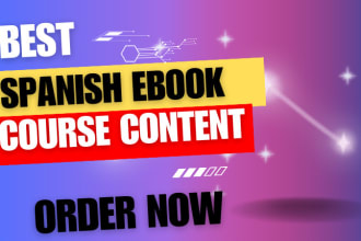 ghostwrite spanish ebook course content article tax ebook writer course creation