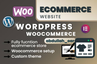 design wordpress woocommerce website, ecommerce store