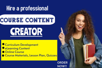 build elearning content curriculum online course ebook writing course creation