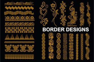 awesome rhinestone border designs