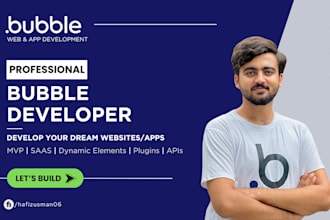 develop a professional app using bubble io