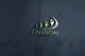 design accounting and financial, simple tax logo