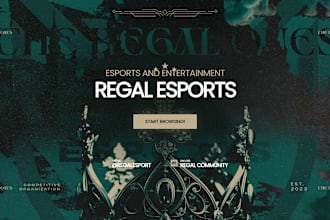 make you an esports team or gaming clan website on wordpress