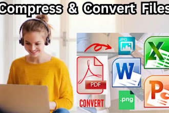 convert pdf to word, excel, ppt slides and compress files