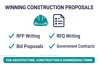 write winning rfp, rfq bid proposals for construction and architecture