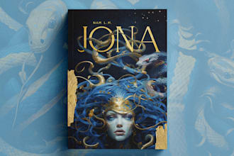 create an epic fantasy book cover design or ebook cover